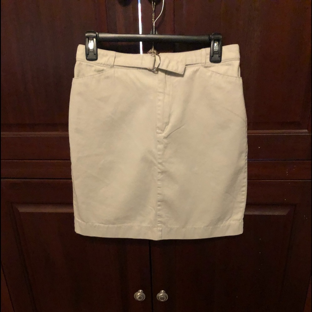 Light khaki skirt